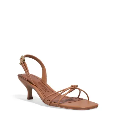 Sandalia Couro Nobre Soft Doce De Leite