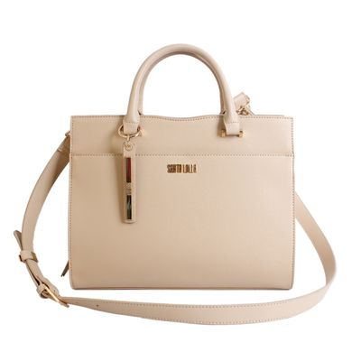 Bolsa Caviar Tag Bege
