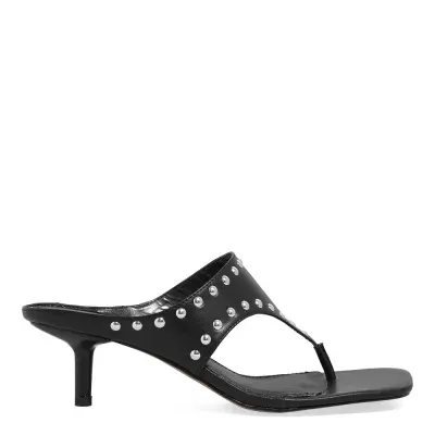 Mule Couro Nobre Soft Preto