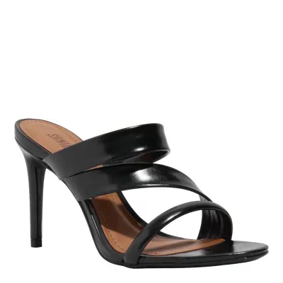 Mule Napa Preto Salto Alto Fino