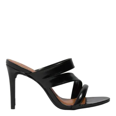 Mule Napa Preto Salto Alto Fino