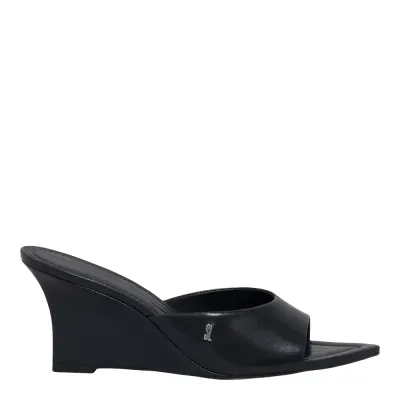 Mule Couro Pelica Soft Preto