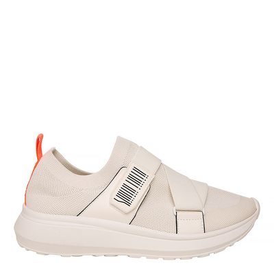 Tênis Knit Velcro Off White
