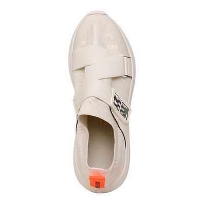 Tênis Knit Velcro Off White