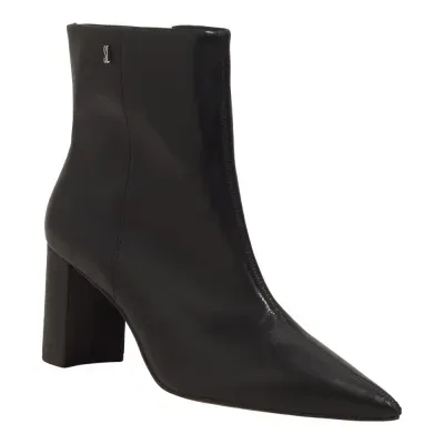 Bota Cano Médio Couro Nobre Salto Bloco Preta