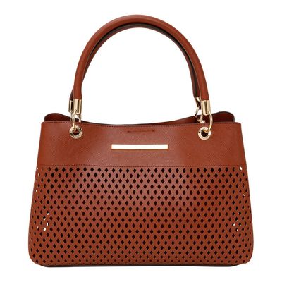 Bolsa Lasercut Risco Marrom