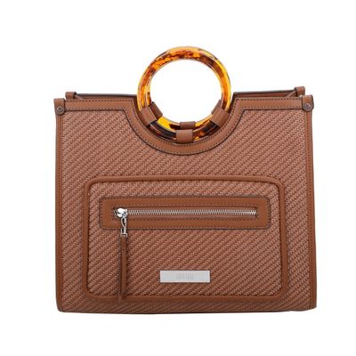 Bolsa Grande Tressê Marrom