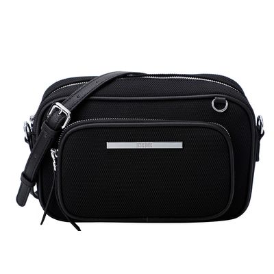 Bolsa Média Tela Esportiva Preta