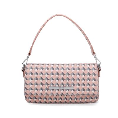 Bolsa Baguete Cubos Bege