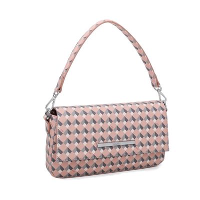 Bolsa Baguete Cubos Bege