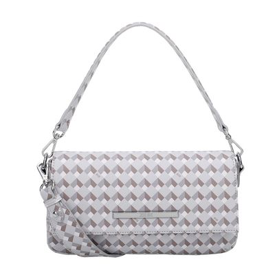Bolsa Baguete Cubos Cinza