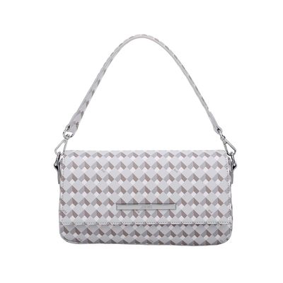 Bolsa Baguete Cubos Cinza