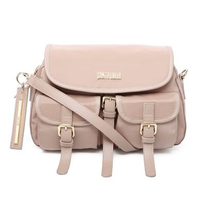 Bolsa Carteiro Nylon Bege