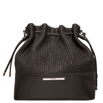 Bolsa Bucket Palha Preta