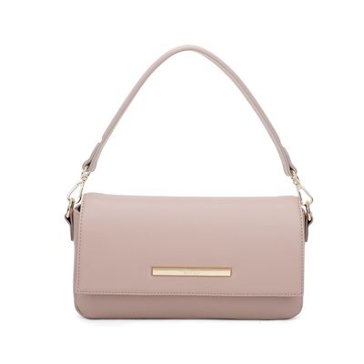 Bolsa Baguete Média Nude Rosado