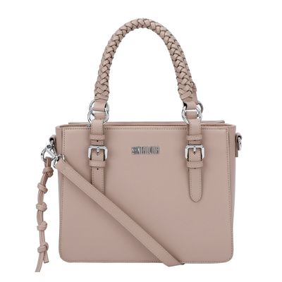 Bolsa Média Trança Nude Rosado
