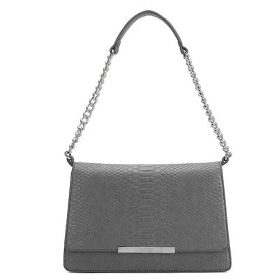 Bolsa Cobra Tag Corrente Cinza