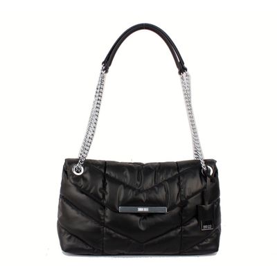 Bolsa Puffer Nylon Corrente Preta