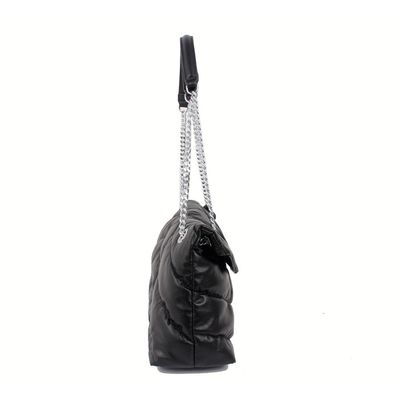 Bolsa Puffer Nylon Corrente Preta