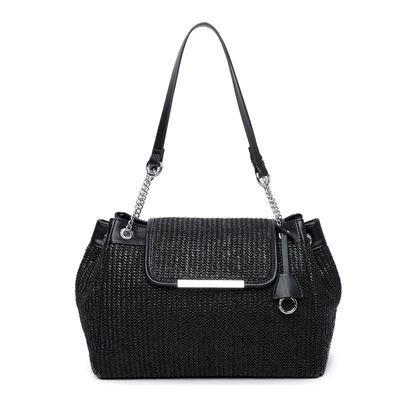 Bolsa Palha Corrente Preta