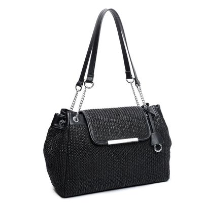 Bolsa Palha Corrente Preta