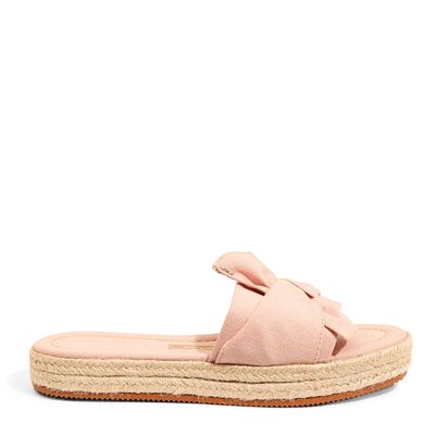 Espadrille Lona Flat Rosa