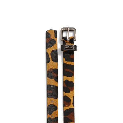 Cinto Couro Pêlo Animal Print