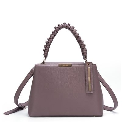 Bolsa Estruturada Trança Taupe