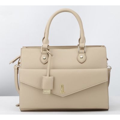 Bolsa Caviar Envelope Bege