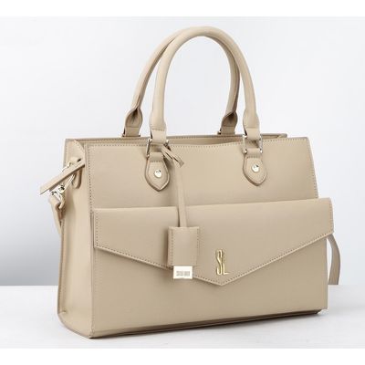 Bolsa Caviar Envelope Bege