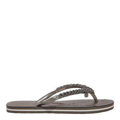 Flip Flop Metalizado Reflexo Pewter 2