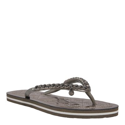 Flip Flop Metalizado Reflexo Pewter 2