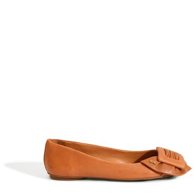 Sapatilha Maxi Fivela Caramelo