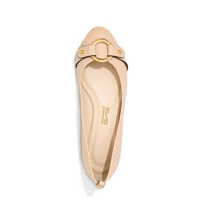 Sapatilha Napa Confort Argola Off White