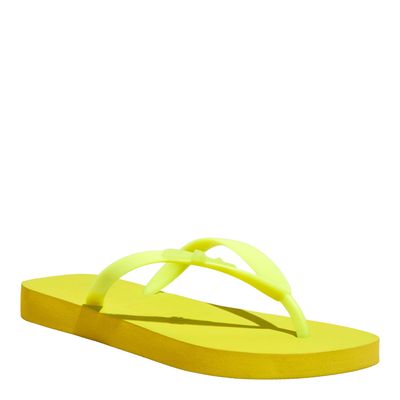 Flip Flop Borracha Amarelo Lime Fluor