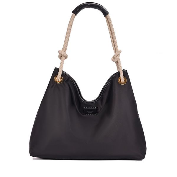 Bolsa Nylon Alça De Ombro Preta