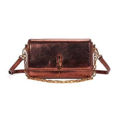 Bolsa Metalizada Bronze Transversal