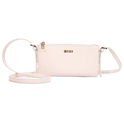 Bolsa Pequena Soft Marfim Alça Transversal