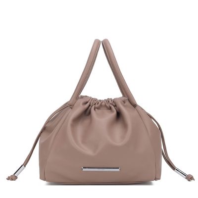 Bolsa Bucket Grande Soft Taupe