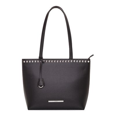Bolsa Shopper Tachas Preta