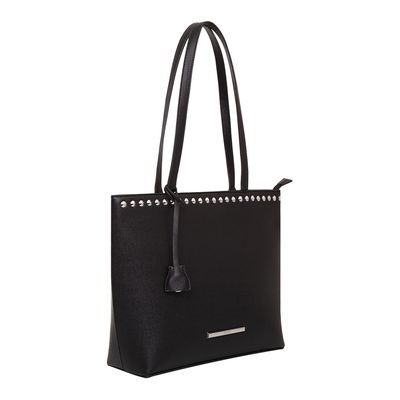 Bolsa Shopper Tachas Preta