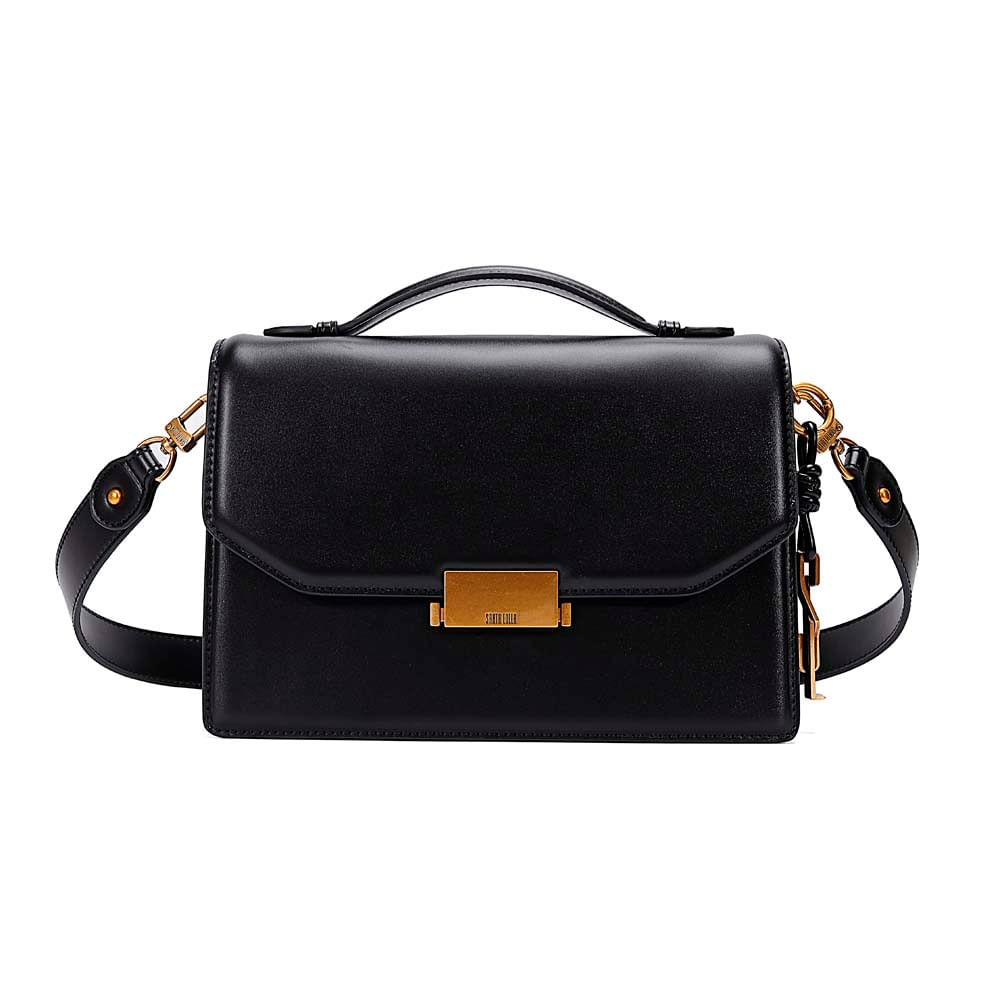 ハル① Bolsa Soft Preta Alça Transversal - Santa Lolla