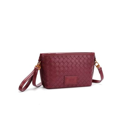 Bolsa Clutch Tressê Roxo Berry Alça Transversal