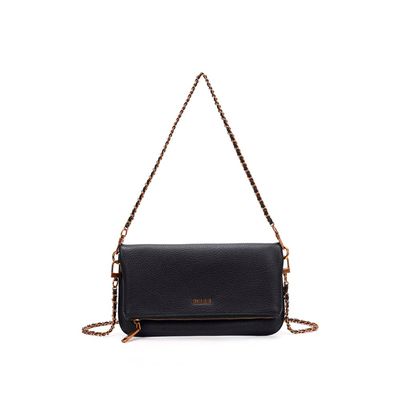 Bolsa Floater Preta Alça De Ombro Corrente