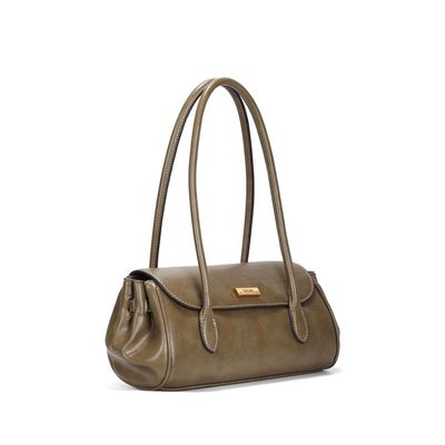 Bolsa Material Rustico Verde Army Alça De Ombro