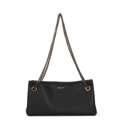 Bolsa Floater Preta Alça De Ombro Corrente