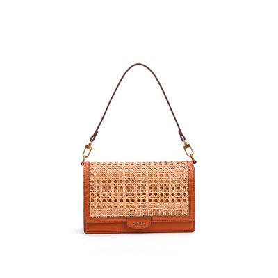 Bolsa Clutch Soft Marrom Alça De Ombro