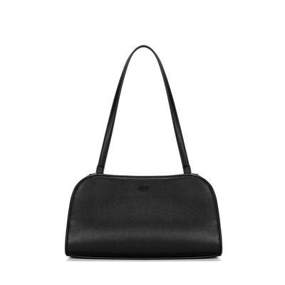 Bolsa Média Soft Preta Alça De Ombro