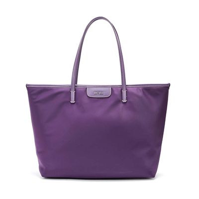 Bolsa Shopper Nylon Roxa Alça De Ombro