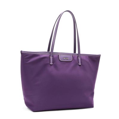 Bolsa Shopper Nylon Roxa Alça De Ombro